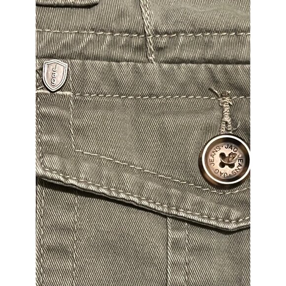 Jag Women's Classic Fit Olive Green Cropped Pants Straight Leg Size 8 - Picture 8 of 16